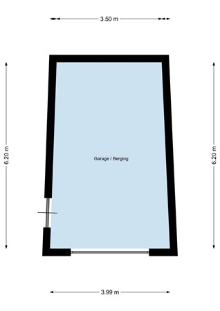 Floorplan - Halsterseweg 263, 4613 AP Bergen op Zoom